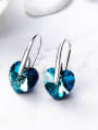 thumb austrian Crystals Heart-shaped drop earring 2