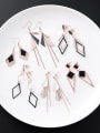 thumb Stainless Steel With Rose Gold Plated Fashion Geometric  Tassels Drop Earrings 0