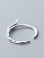 thumb 925 Sterling Silver With Silver Plated Personality wing Free Size Rings 2