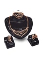 thumb Alloy Imitation-gold Plated Vintage style Artificial Stones Four Pieces Jewelry Set 2