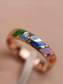thumb Colorful Enamel Women Titanium Ring 1