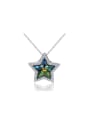 thumb Elegant Colorful Star Women Silver Pendant 0