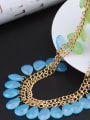 thumb Bohemia style Water Drop shaped Acrylic Alloy Necklace 1