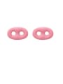 thumb Alloy With Rose Gold Plated Cute Pig Nose Stud Earrings 3