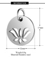 thumb Stainless Steel With Gold Plated Delicate  lotus Flower Charms 3