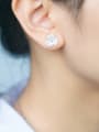 thumb 2018 S925 silver shell flower stud Earring 1