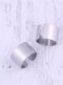thumb Titanium With Platinum Plated Simplistic Geometric Free Size Rings 1
