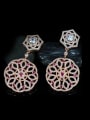 thumb Rose Gold Plated Flower drop earring 2