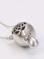 thumb Copper Alloy White Gold Plated Cartoon Bear Crystal Necklace 3