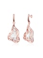 thumb Fashionable Geometric Shaped Shell Enamel Earrings 0