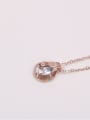 thumb Shining Zircon Sweetly Sweater Necklace 1