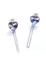 thumb Fashion Heart shaped austrian Crystal Stud Earrings 1