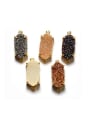 thumb Fashion Oval Natural Crystal Copper Pendant 3