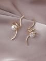 thumb Alloy With Gold Plated Simplistic Irregular Drop Earrings 3