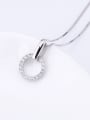 thumb 18K White Gold 925 Sterling Silver AAA zircon Necklace 1