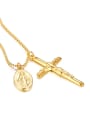 thumb Stainless Steel With Gold Plated Vintage Cross Necklaces 4