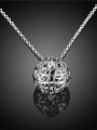 thumb Exquisite Platinum Plated Ball Shaped Pendant 2