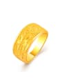 thumb Exquisite 24K Gold Plated Geometric Shaped Copper Ring 0