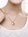 thumb Women Elegant Rose Gold Crystal Necklace 1