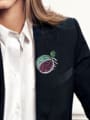 thumb Personalized Watermelon Zirconias Copper Brooch 1