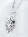 thumb Simple Cubic austrian Crystal Gold's Hand Pendant 925 Silver Necklace 2