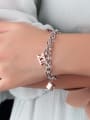 thumb Simple Roman Numerals Decorations Titanium Bracelet 1