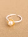 thumb Freshwater Pearl Flower Opening Ring 2