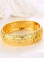 thumb Copper Alloy 23K Gold Plated Ethnic style Dragon and Phoenix Bangle 1