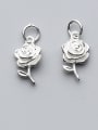 thumb 925 Sterling Silver With Silver Plated Trendy Flower Charms 0