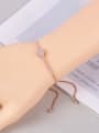 thumb Copper With Cubic Zirconia Simplistic Round Adjustable Bracelets 1