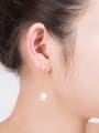 thumb Water Drop shaped Freshwater Pearl Star Drop threader earring 1