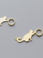 thumb 925 Sterling Silver With 18k Gold Plated Cute Cat Charms 1