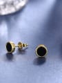 thumb Black 18K Gold Plated Acrylic Earrings 3