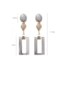 thumb Alloy With Gold Plated Simplistic Hollow  Geometric Drop Earrings 2
