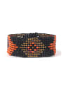 thumb Geometric Pattern National Style Exaggerate Woven Bracelet 0