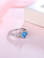 thumb Delicate Square Shaped Glass Bead Ring 1