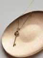 thumb Sterling Silver classic key gold necklace 0