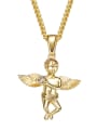 thumb Personalized Angel Gold Plated Necklace 0