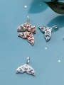 thumb 925 Sterling Silver With Cubic Zirconia  Personality Fish Tail Pendants 3