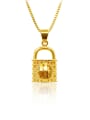 thumb 18K Gold Plated Locket Shaped Necklace 0