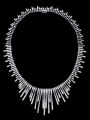 thumb New Original Zircon Bride's Wedding Necklace Earring Jewellry Suit 1