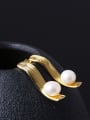 thumb Natural Pearl Temperament Stud drop earring 0