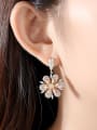 thumb Copper With Platinum Plated Fashion Flower Cluster Earrings 1