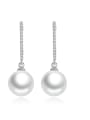 thumb Copper With pearl Fashion Ball Drop Earrings 0