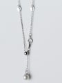thumb 925 Sterling Silver With 18k White Gold Plated Trendy Round Necklaces 1