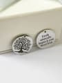 thumb Stainless Steel With Trendy Round with tree and words Charms 2