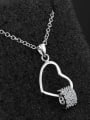 thumb Fashion Hollow Heart Cubic Zirconias 925 Sterling Silver Pendant 1