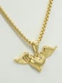 thumb Angle Wings Pendant Personality Necklace 0