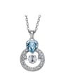 thumb Fashion Heart austrian Crystal Cubic Zirconias 925 Silver Pendant 0