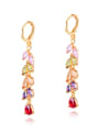 thumb Copper With Gold Plated Personality Irregular Earrings 0